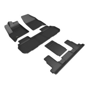 Chevrolet Traverse Floor Mats - Front Rear and Third Row - 3D MAXpider - Kagu - Black - `24-`26 Chevrolet Traverse Floor Mats - Front Rear and Third Row - 3D MAXpider - Kagu - Black - `24-`26